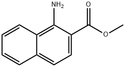 1-アミノナフタレン-2-カルボン酸メチル 化学構造式