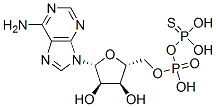 ADP-β-S 化学構造式