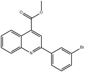 2-(3-ブロモフェニル)キノリン-4-カルボン酸メチル 化学構造式