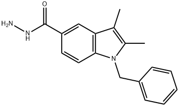 1-BENZYL-2,3-DIMETHYL-1H-INDOLE-5-CARBOHYDRAZIDE Struktur