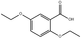 2,5-ジエトキシ安息香酸 化学構造式