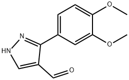 3-(3,4-DIMETHOXY-PHENYL)-1H-PYRAZOLE-4-CARBALDEHYDE Structure