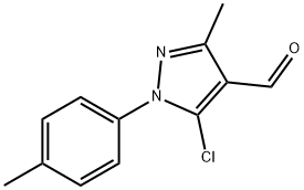 5-CHLORO-3-METHYL-1-P-TOLYL-1H-PYRAZOLE-4-CARBOXALDEHYDE 化学構造式
