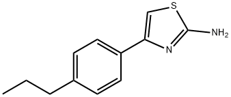 4-(4-丙基苯基)-1,3-噻唑-2-胺, 350997-71-6, 结构式