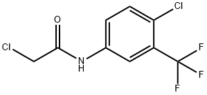 2-CHLORO-N-(4-CHLORO-3-(TRIFLUOROMETHYL)PHENYL)ACETAMIDE Struktur