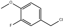 3-フルオロ-4-メトキシベンジルクロリド 化学構造式