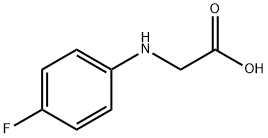 N-(4-フルオロフェニル)グリシン 化学構造式