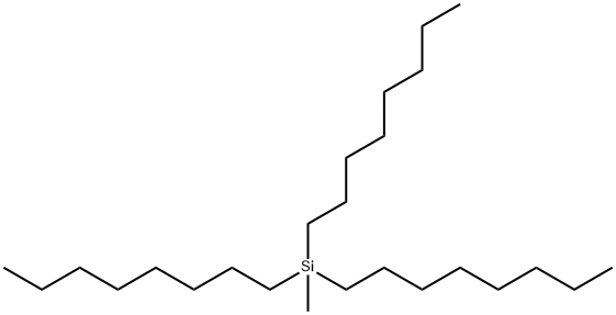 甲基三正辛基硅烷, 3510-72-3, 结构式