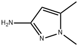 1,5-ジメチル-1H-ピラゾール-3-イルアミン 化学構造式