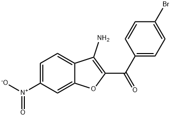 3-氨基-2-(4-溴苄基)-6-硝基苯并呋喃, 351003-26-4, 结构式