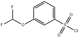3-(ジフルオロメトキシ)ベンゼンスルホニルクロリド 化学構造式