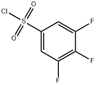 3,4,5-トリフルオロベンゼンスルホニルクロリド 化学構造式