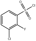 3-クロロ-2-フルオロベンゼンスルホニルクロリド 化学構造式