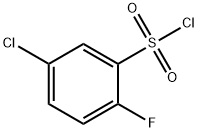 5-クロロ-2-フルオロベンゼンスルホニルクロリド 化学構造式