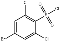 4-ブロモ-2,6-ジクロロベンゼンスルホニルクロリド 化学構造式