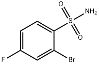2-BROMO-4-FLUOROBENZENESULFONAMIDE Struktur