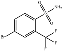 4-ブロモ-2-(トリフルオロメチル)ベンゼンスルホンアミド 化学構造式