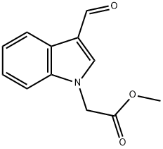 (3-FORMYL-INDOL-1-YL)-ACETIC ACID METHYL ESTER Struktur