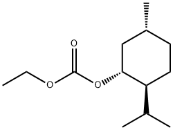 炭酸エチル=[(1R,2S,5R)-2-イソプロピル-5-メチルシクロヘキサン-1-イル] 化学構造式