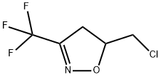 Isoxazole, 5-(chloromethyl)-4,5-dihydro-3-(trifluoromethyl)- (9CI) Structure