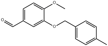 苯甲醛,4-甲氧基-3-(4-甲苄氧基)- 结构式