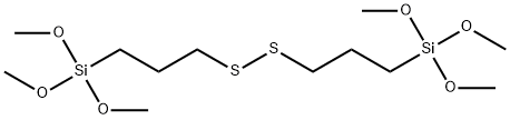 1,1'-ジチオビス[3-(トリメトキシシリル)プロパン] 化学構造式