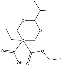2-ISOPROPYL-1,3-DIOXANE-5,5-DICARBOXYLIC ACID DIETHYL ESTER Structure
