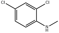 N1-甲基-2,4-二氯苯胺 结构式
