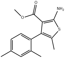 2-AMINO-4-(2,4-DIMETHYLPHENYL)-5-METHYLTHIOPHENE-3-CARBOXYLIC ACID METHYL ESTER Struktur