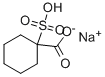 sodium hydrogen-1-sulphocyclohexanecarboxylate Struktur