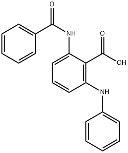 N-benzoyl-N'-phenyl-2,6-diaminobenzoic acid Structure