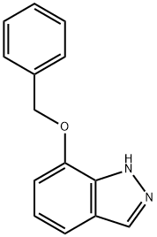 7-(PHENYLMETHOXY)-1H-INDAZOLE Struktur