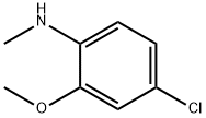 4-クロロ-2-メトキシ-N-メチルアニリン 化学構造式