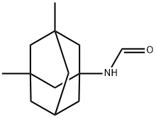 N-(3,5-ジメトイルアダマンタン-1-イル)ホルムアミド 化学構造式
