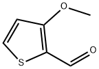 3-メトキシチオフェン-2-カルバルデヒド 化学構造式