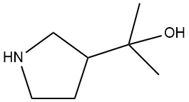 a,a-diMethyl-3-PyrrolidineMethanol Struktur