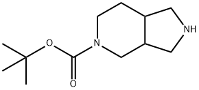 5-BOC-OCTAHYDRO-PYRROLO[3,4-C]PYRIDINE Struktur