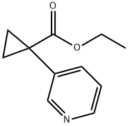 1-(吡啶-3-基)环丙烷羧酸乙酯 结构式