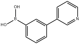 3-吡啶基-3-苯硼酸,351422-72-5,结构式