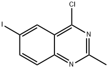 4-氯-6-碘-2-甲基喹唑啉, 351426-06-7, 结构式