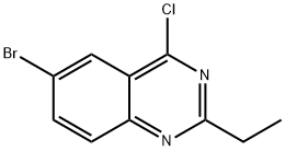 QUINAZOLINE, 6-BROMO-4-CHLORO-2-ETHYL- Struktur