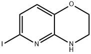6-ヨード-3,4-ジヒドロ-2H-ピリド[3,2-B][1,4]オキサジン 化学構造式
