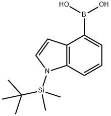1-TBDMS-吲哚-4-硼酸, 351457-64-2, 结构式