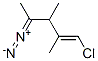 1-Pentene,  1-chloro-4-diazo-2,3-dimethyl-  (9CI)|