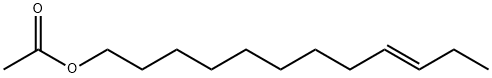 (E)-9-十二碳烯-1-醇乙酸酯, 35148-19-7, 结构式