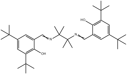 N,N'-BIS(3,5-DI-TERT-BUTYLSALICYLIDENE)-1,1,2,2-TETRAMETHYLETHYLENEDIAMINE Structure