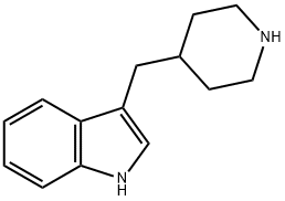 3-(哌啶-4-基甲基)-1H-吲哚, 3515-49-9, 结构式