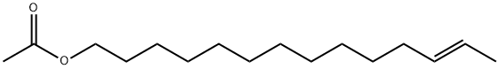 酢酸(12E)-12-テトラデセニル 化学構造式