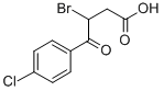 β-ブロモ-4-クロロ-γ-オキソベンゼン酪酸 化学構造式