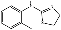 N-(2-甲基苯基)-4,5-二氢-1,3-噻唑-2-胺, 35160-10-2, 结构式